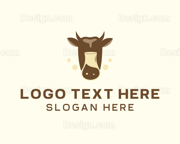 Dairy Cow Milk Logo