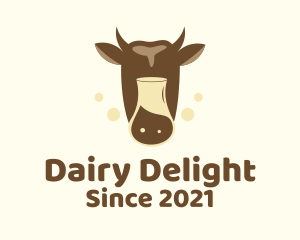 Dairy Cow Milk logo design