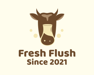 Dairy Cow Milk logo design