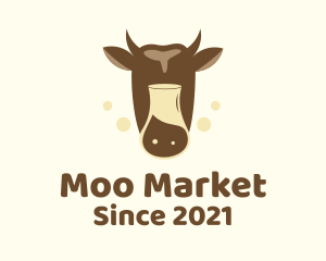 Dairy Cow Milk logo design