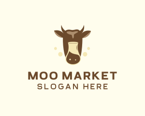 Dairy Cow Milk logo design