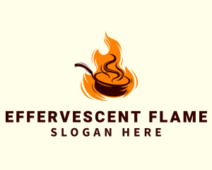 Flaming Wok Restaurant logo design