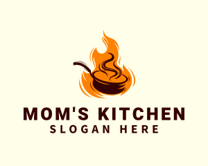 Flaming Wok Restaurant logo design