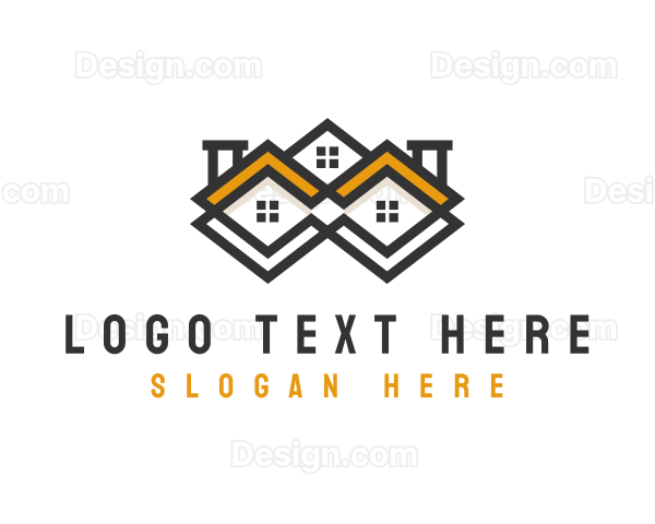 House Contractor Roofing Logo