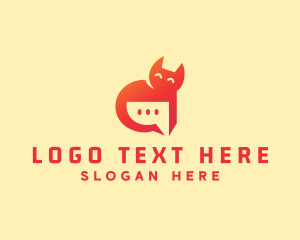 Cat Chat Message logo