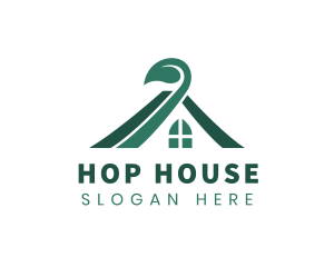 Natural House Roofing logo design