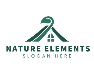 Natural House Roofing logo design