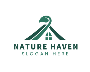 Natural House Roofing logo design