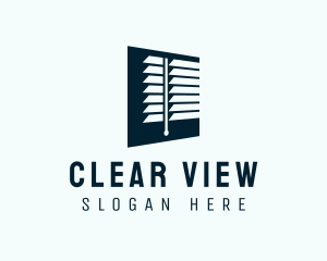 Curtain Window Blinds logo design