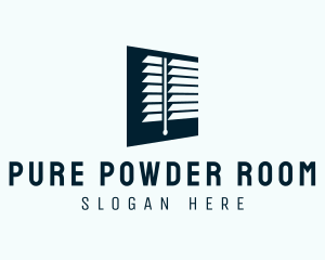 Curtain Window Blinds logo design