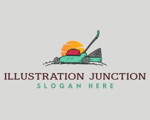 Lawn Mower Landscaping logo