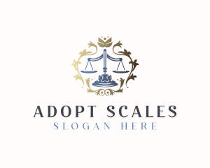 Judicial Scale Law logo design