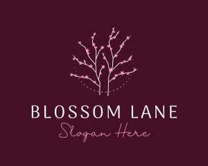 Floral Cherry Blossom Tree logo