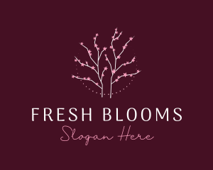 Floral Cherry Blossom Tree logo