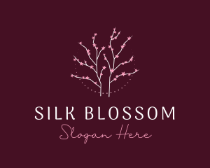 Floral Cherry Blossom Tree logo design