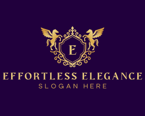 Pegasus Luxury Crest logo design