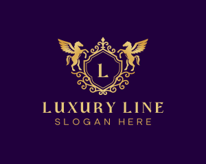 Pegasus Luxury Crest logo design