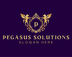 Pegasus Luxury Crest logo design