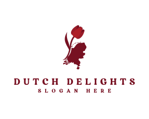 Netherlands Floral Tulip logo