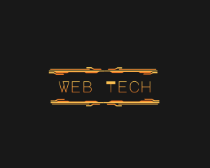 Robot Circuit Tech Wordmark logo