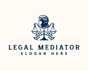 Legal Scales Justice logo design