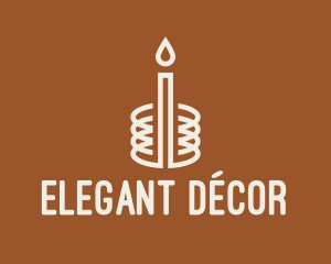 Home Decor Candle  logo design