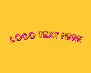 Playful Retro Pop Art logo