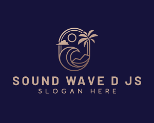 Beach Wave Resort logo design