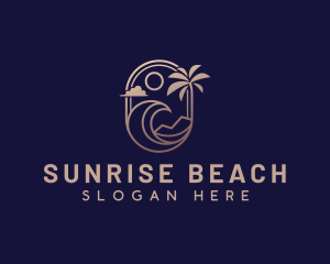 Beach Wave Resort logo design