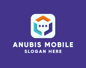 Communication Mobile App logo design