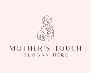 Breastfeeding Mother Baby logo design