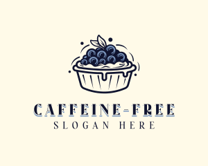 Blueberry Pie Dessert logo design