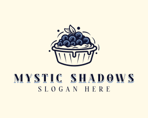 Blueberry Pie Dessert logo design