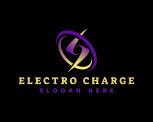 Electric Thunderbolt Power logo design