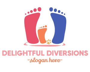 Family Footprint Counseling  logo design