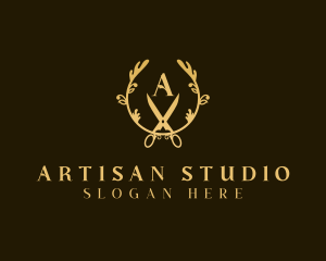 Elegant Craftsman Scissors logo design