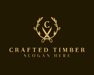 Elegant Craftsman Scissors logo design