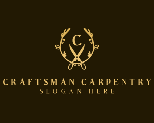 Elegant Craftsman Scissors logo design