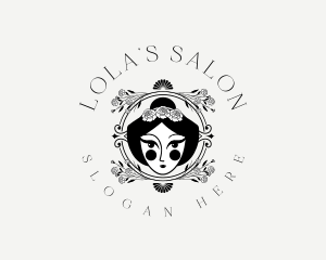 Japanese Geisha Salon logo design