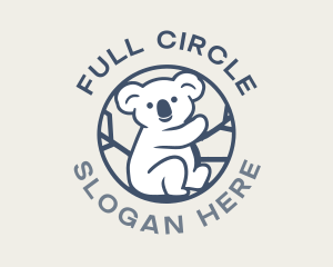 Koala Bear Circle logo design