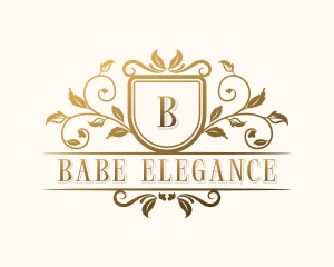 Stylish Floral Wedding logo design