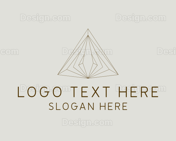 Luxury Pyramid Architecture Logo