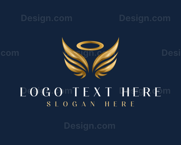 Elegant Angel Wing Logo