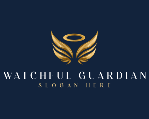 Elegant Angel Wing logo design