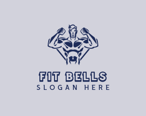 Fitness Workout Man logo design