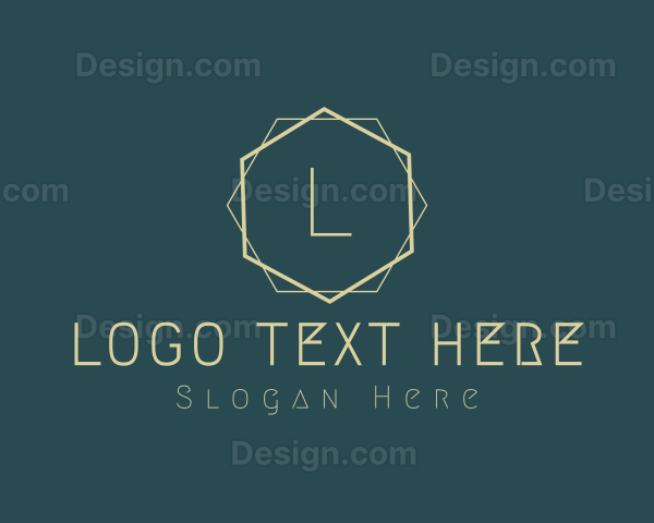 Simple Minimal Art Deco Logo