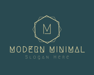 Simple Minimal Art Deco logo