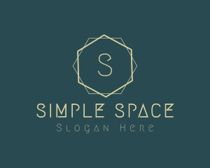 Simple Minimal Art Deco logo design