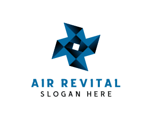 Cooling Air Conditioning Turbine logo design