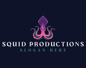 Kraken Monster Squid logo